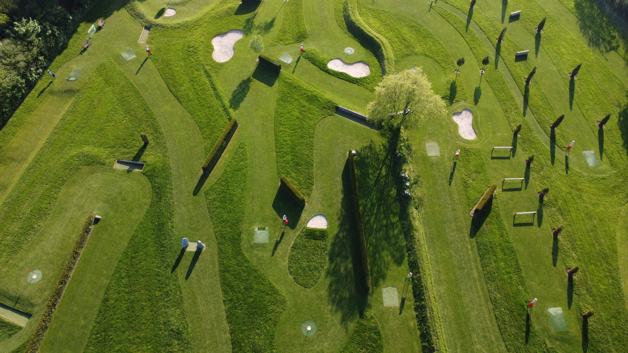 Parkland Football Golf Course from above - May 2023