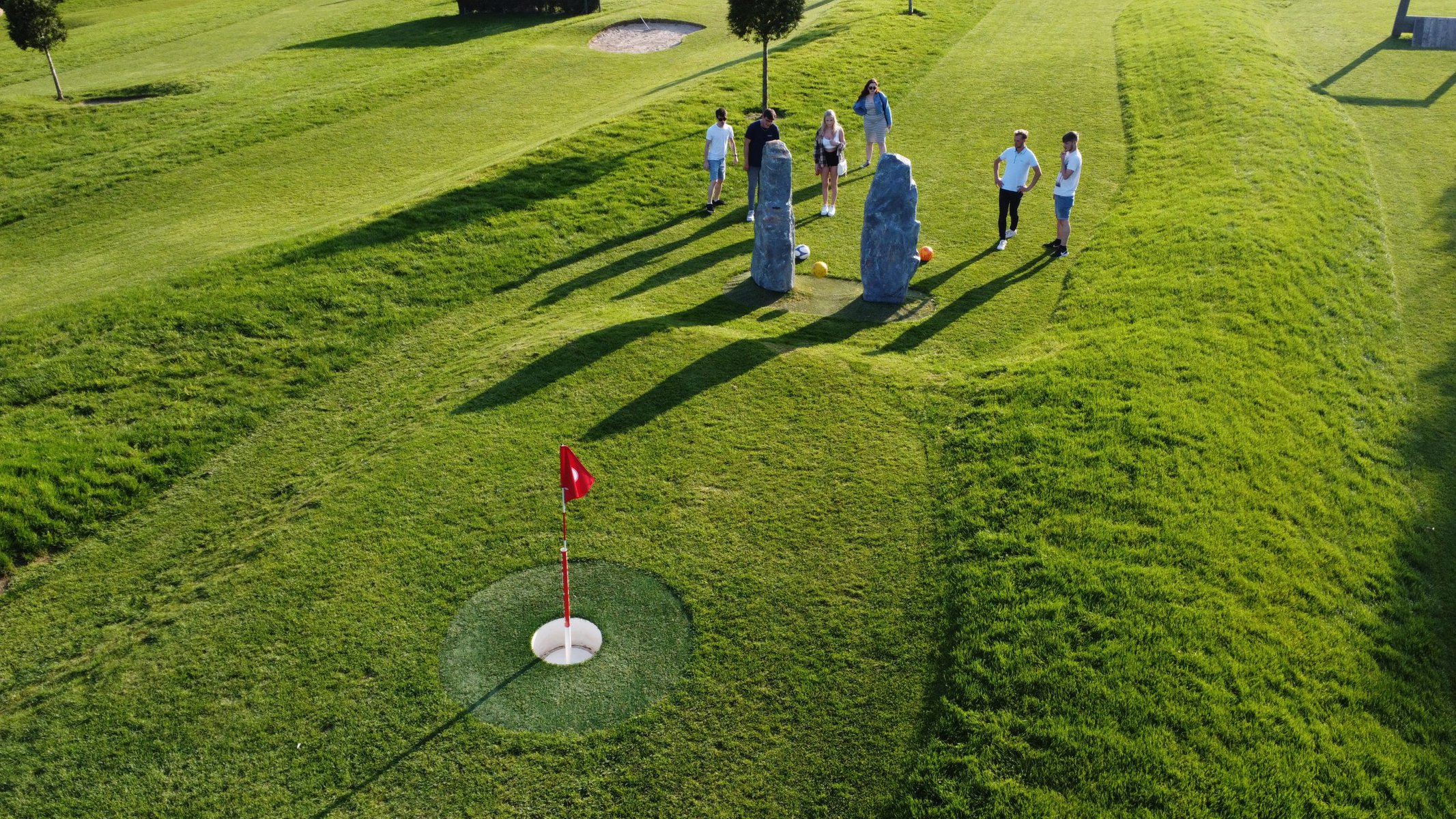 Parkland Hole - Playing footballgolf at Cornwall Football Golf
