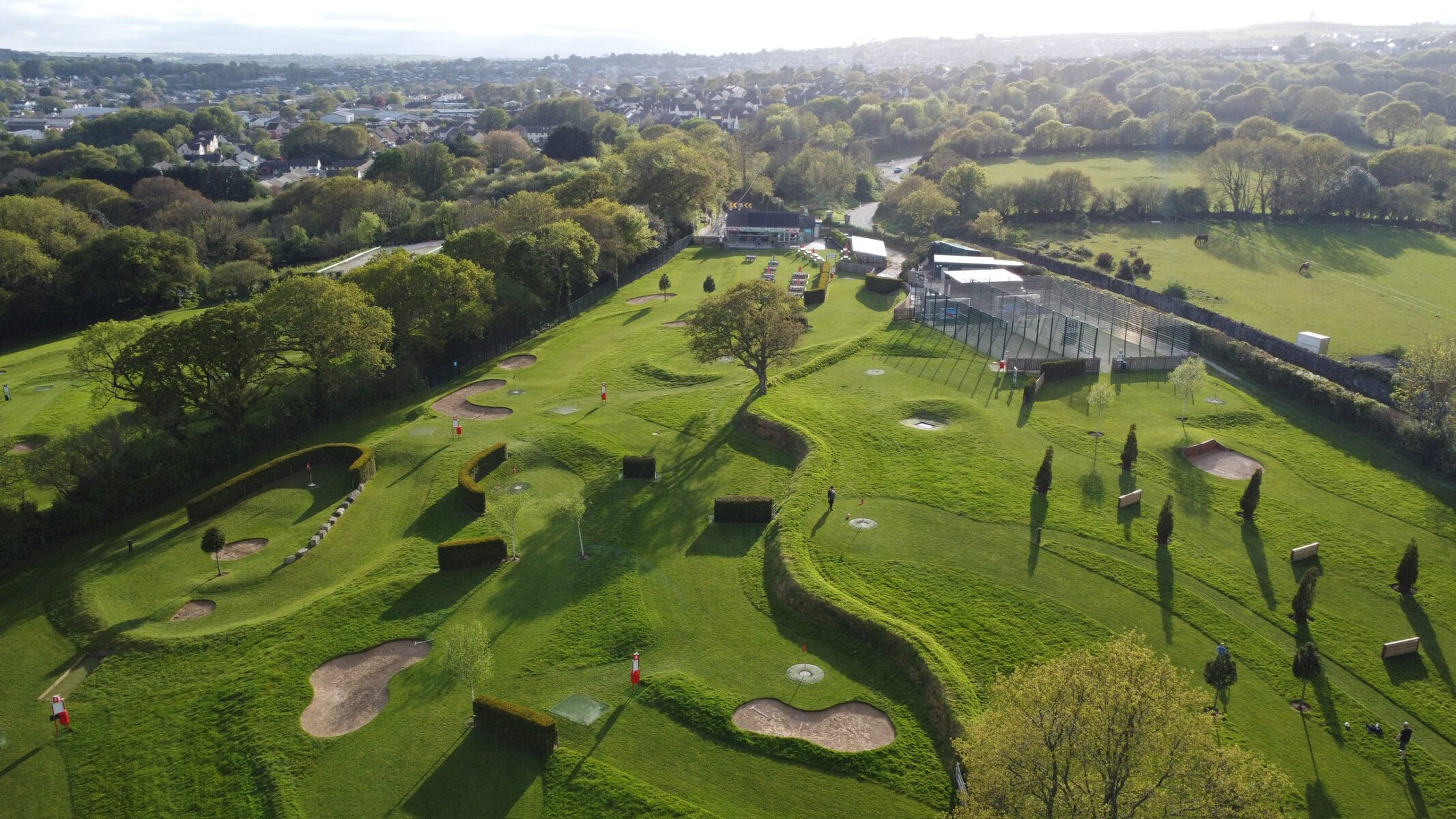 Cornwall FootballGolf Park from Above