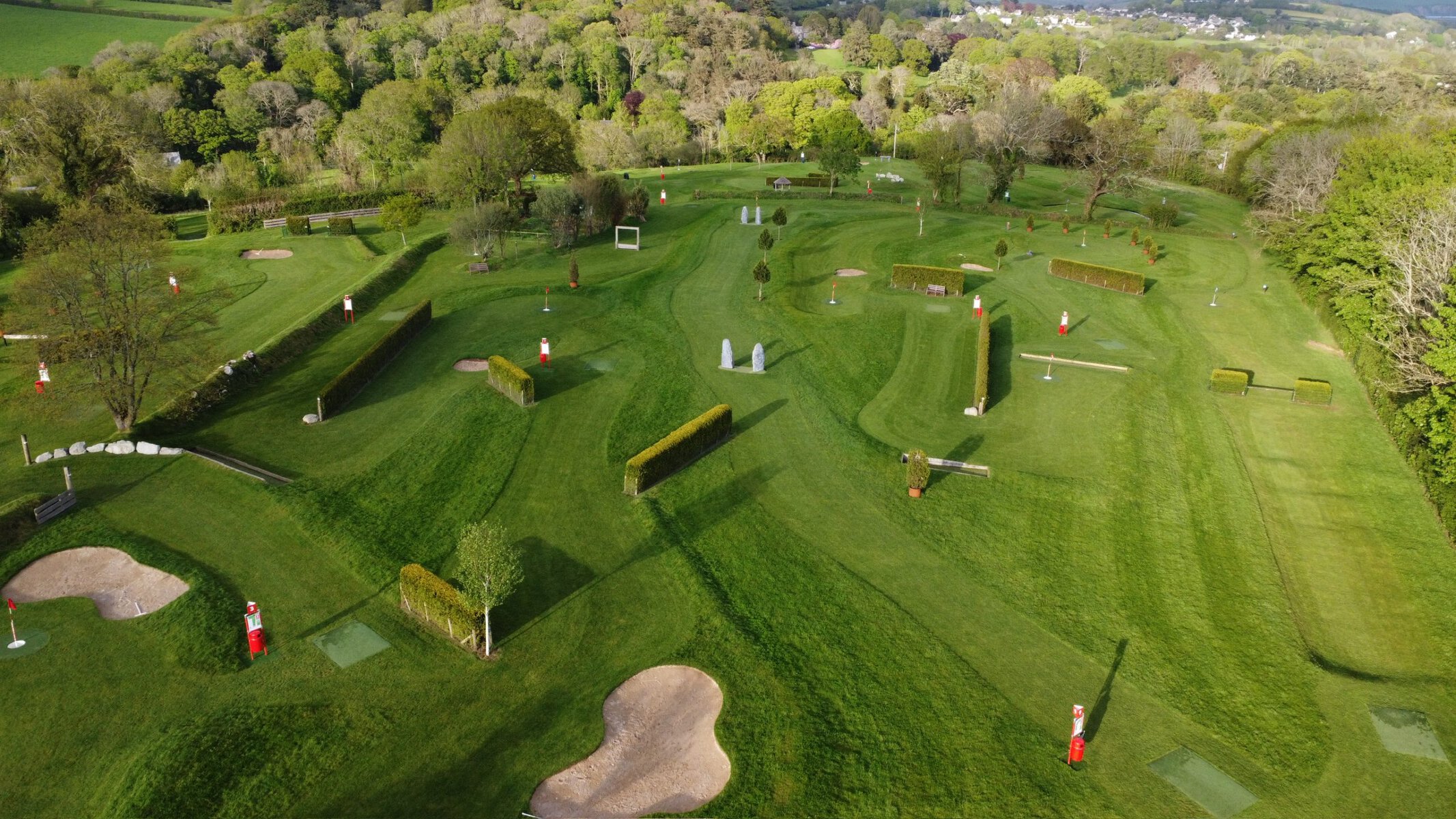 Cornwall FootballGolf Park from above