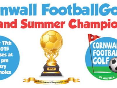 Cornwall FootballGolf 2015 Parkland Course Summer Championship, Sunday 17th May 2015